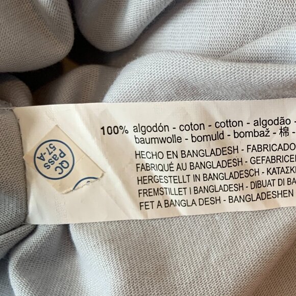 Zara Women's Strappy 100% Cotton Maxi Dress Gathered Front Light Blue Size S - Picture 16 of 16